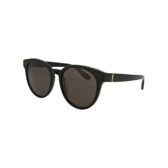 Saint Laurent Round-Frame Acetate Sunglasses Black Womens - Picture 2 of 6